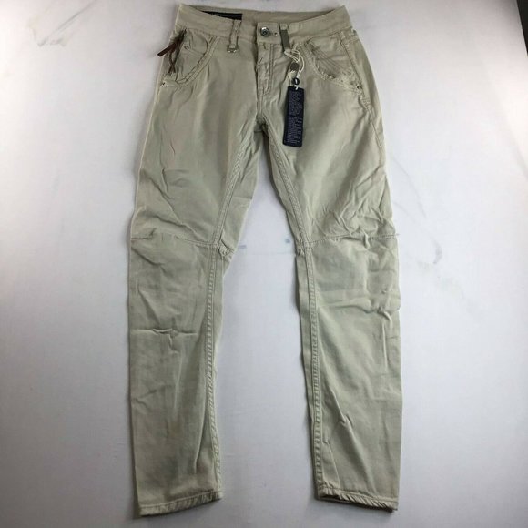 Hich Use Women's Beige Chino's Pant Belt Loop Coin Pocket Casual Size 2 - Picture 1 of 10